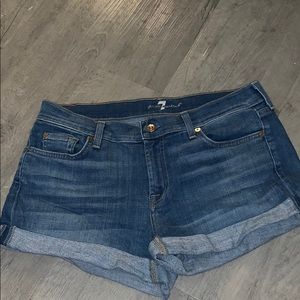 Denim shorts